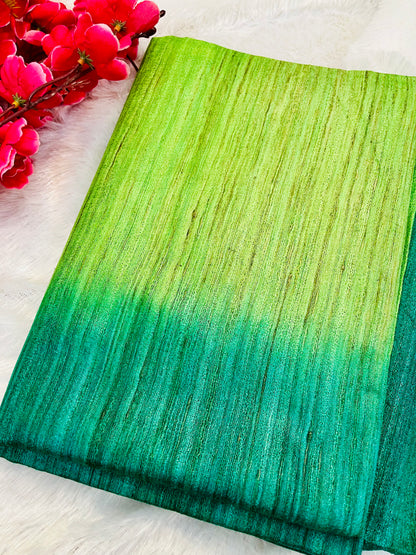 Traditional Saree Look in Pure Ghicha Silk