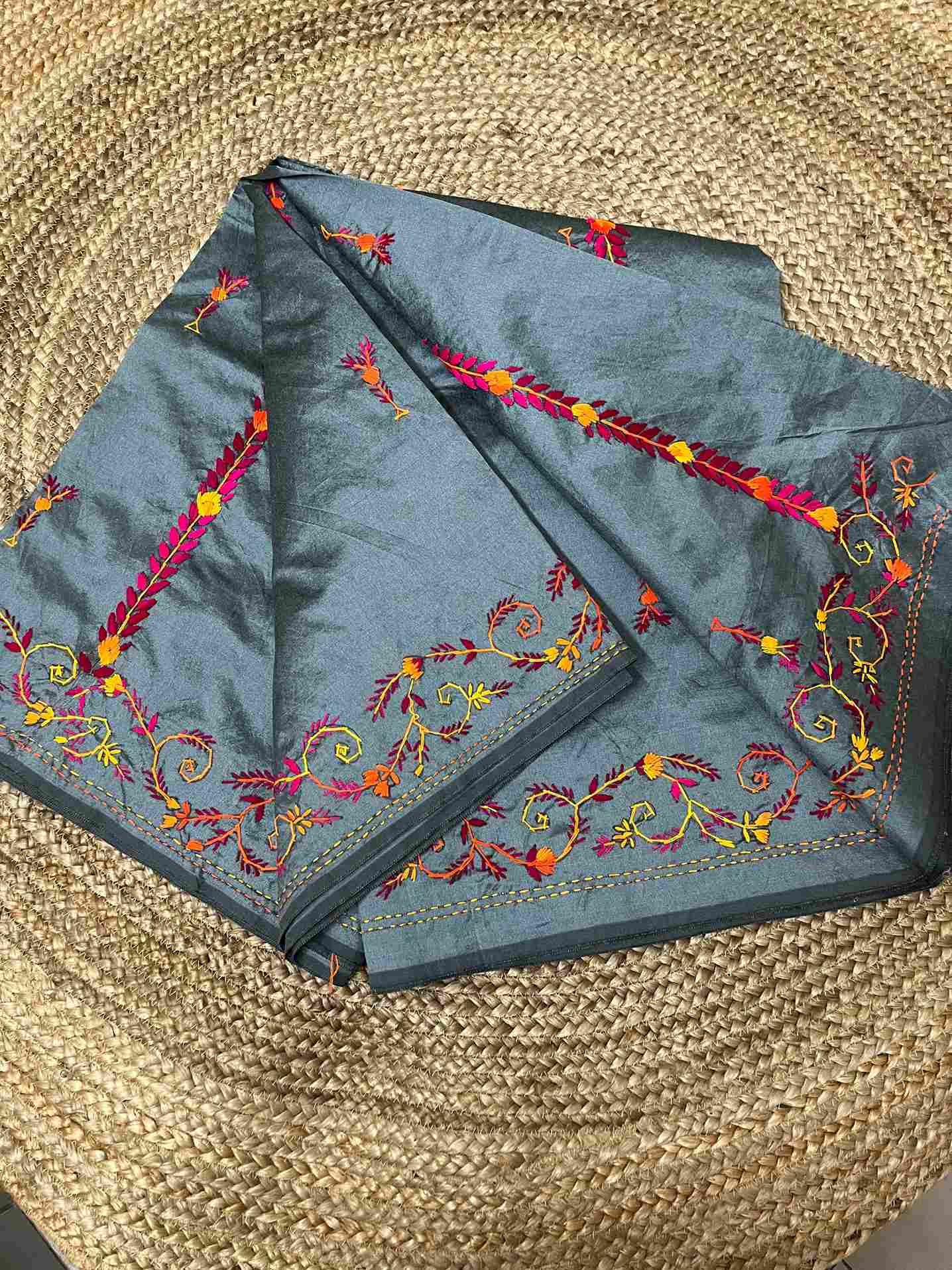 Semi Tussar Silk Saree draped for an elegant saree look